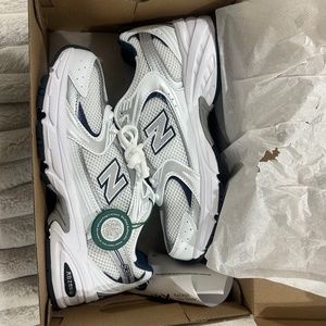 New balance 530 white silver navy
